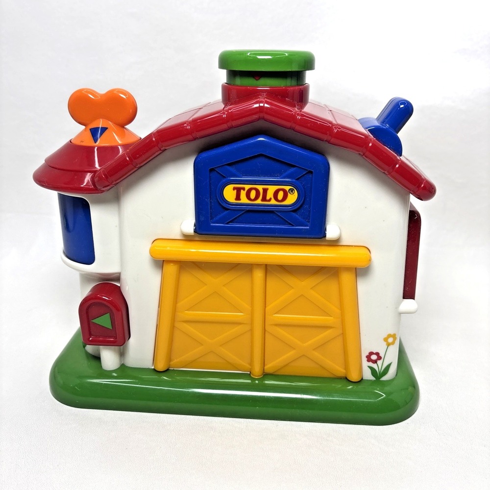 TOLO Pop Up Farm First Friends‎ Barn Toy Set Infant Toddler Primary Colors Cow